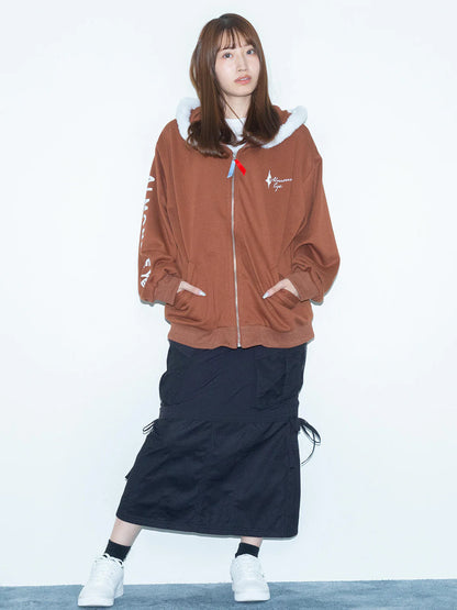 Almond Eye Horse-Ear Hoodie【Silk x netkeiba】