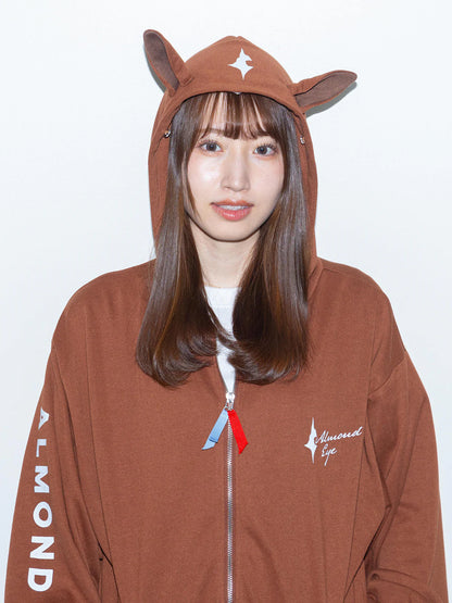 Almond Eye Horse-Ear Hoodie【Silk x netkeiba】
