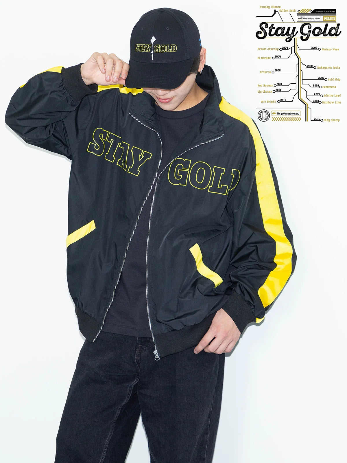 Stay Gold Jacket - Official JRA Racehorse Apparel - M-L/XL