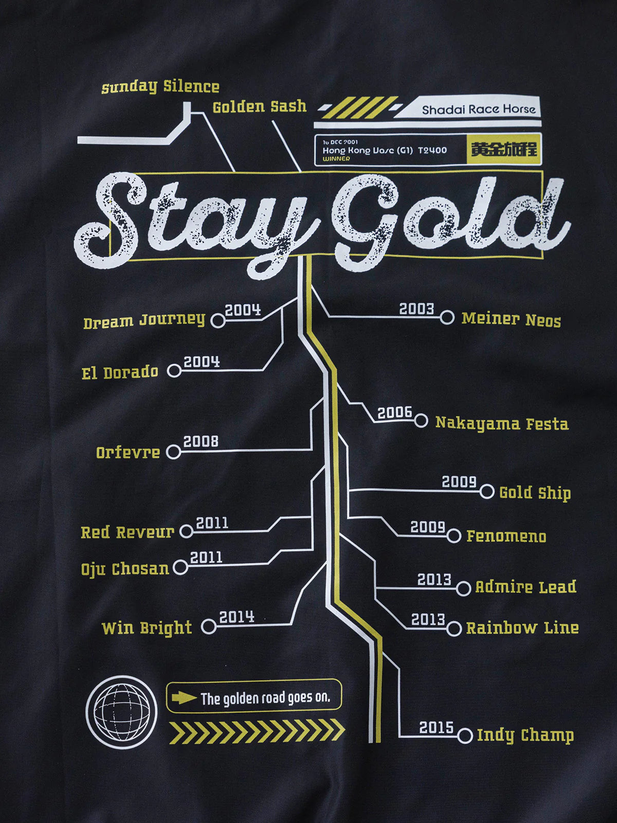Stay Gold Jacket - Official JRA Racehorse Apparel - M-L/XL